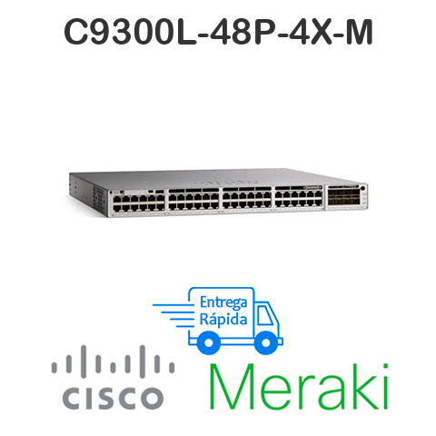 Switch meraki c9300l-48p-4x-m