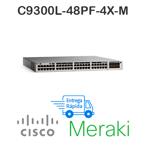 Switch meraki c9300l-48pf-4x-m