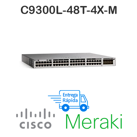 Switch meraki c9300l-48t-4x-m