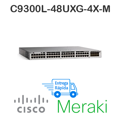 Switch meraki c9300l-48uxg-4x-m